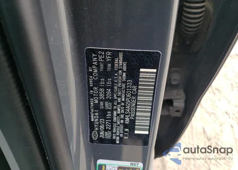 2023 Hyundai Elantra Sel из США, поврежденный, VIN KMHLS4AG5PU601333